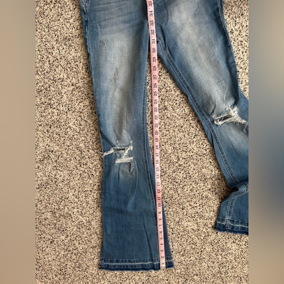 NWOT Kancan split flare mid rise jeans - size 5/26 - Picture 2 of 12